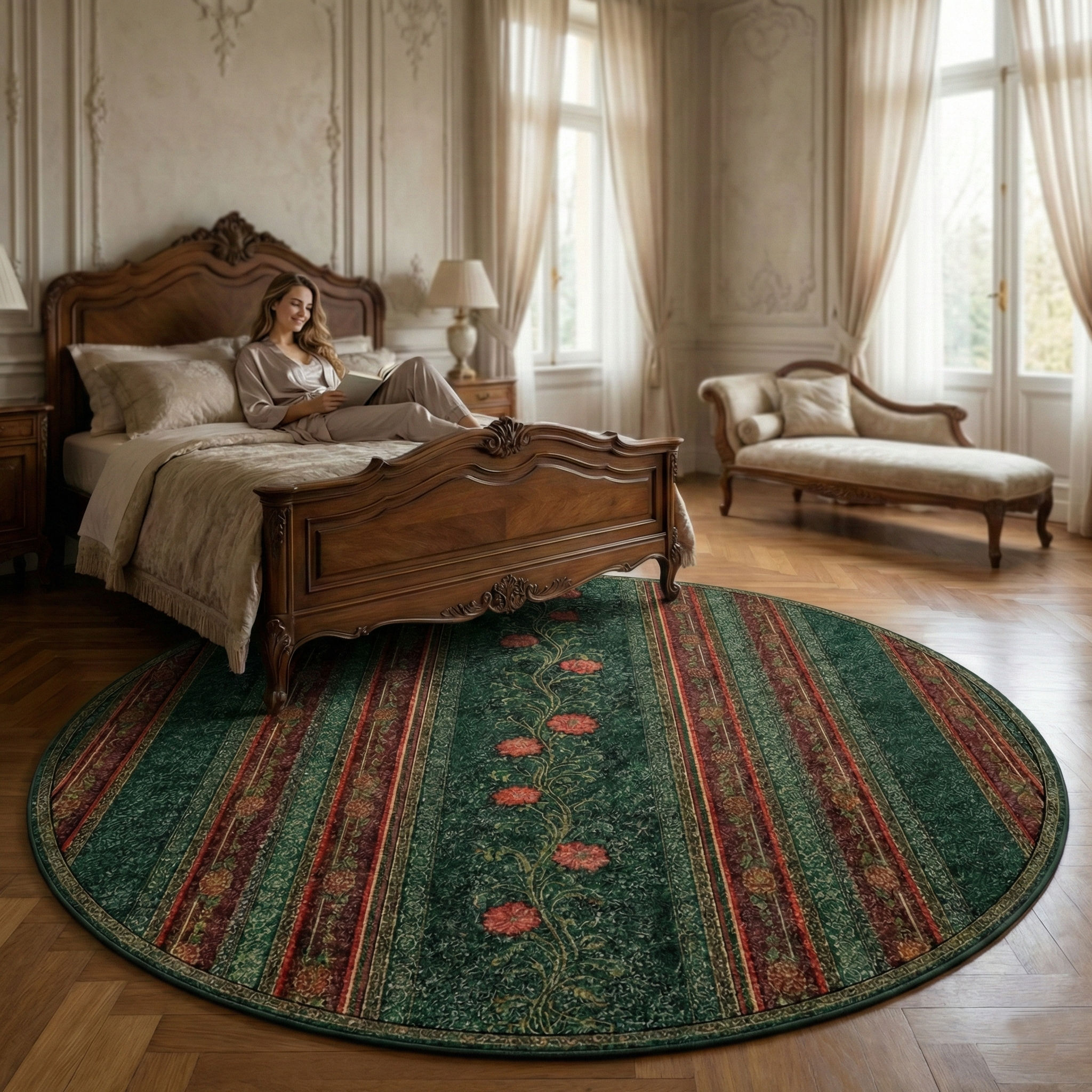 SORELA - Hand Tufted Floral Carpet